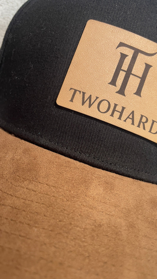 Tw2hard Leather patch Suede brim Snapback Hat