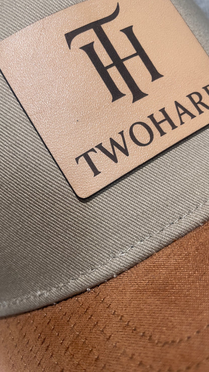 Tw2hard Leather patch Suede brim Snapback Hat