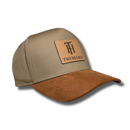 Tw2hard Leather patch Suede brim Snapback Hat